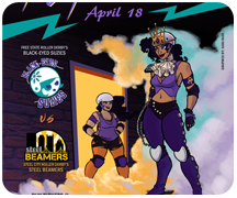 Purple Reign Poster for Free State Roller Derby